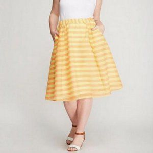 NWOT ~ Lane Bryant Striped Circle Skirt
